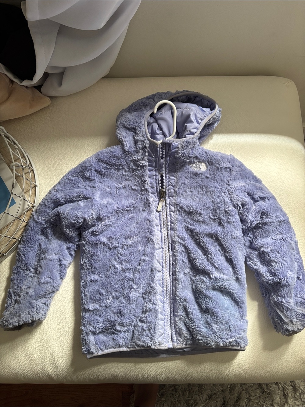 The North Face Kids Lavender Hooded Puffer Jacket